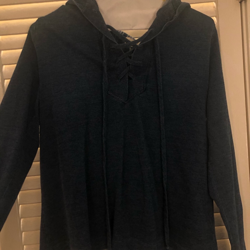 Lace up hoodie